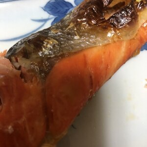 鮭の味噌漬け焼き